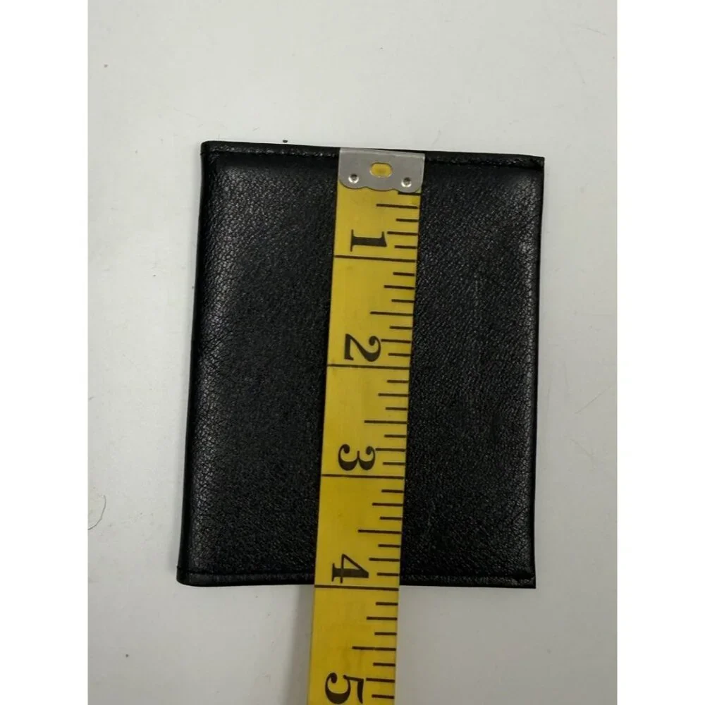 Buxton Genuine Leather Bifold Money Clip Wallet, Black Vintage